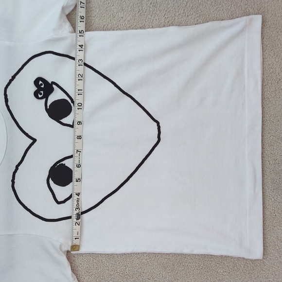 Comme des Garçons Play t-shirt heart logo white small - Picture 4 of 6